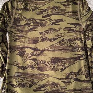 REI Boys Mountain Green Camouflage Long Underwear 6-7